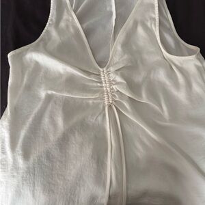 Elegant White/Cream Sleeveless Top